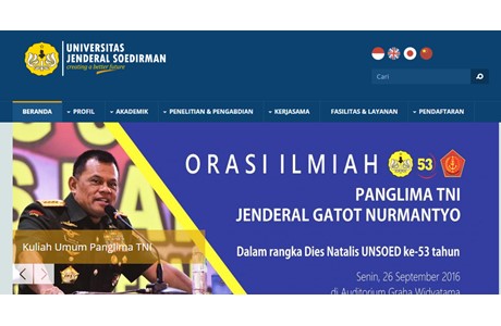 Jenderal Soedirman University Website