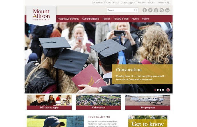 Mount Allison University Website