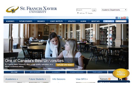 Saint Francis Xavier University Website