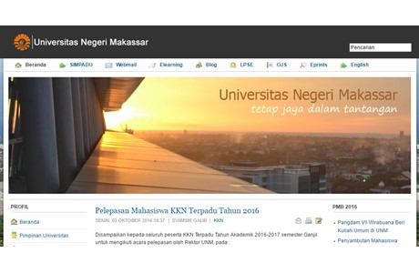 State University of Makassar Website