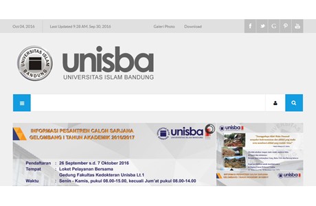 Islamic University of Bandung Website