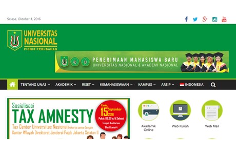 National University Website