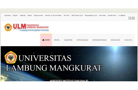 Lambung Mangkurat University Website