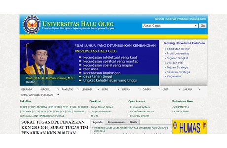 Haluoleo University Website