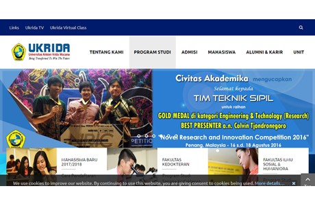 Krida Wacana Christian University Website