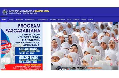 Muhammadiyah University of Sumatera Utara Website