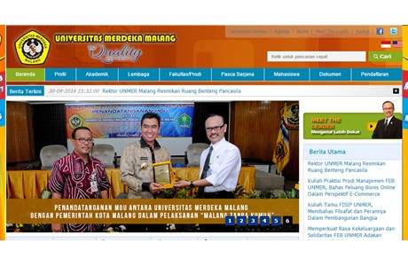Merdeka Malang University Website