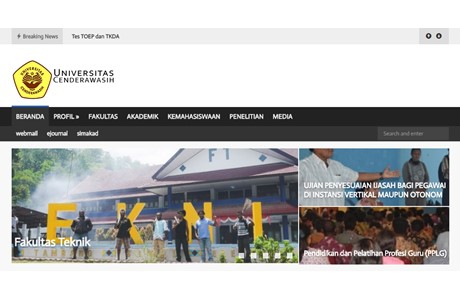 Cenderawasih University Website
