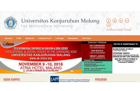 Kanjuruhan University Website