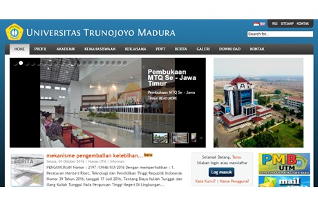 Trunojoyo University Website