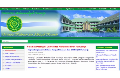 Muhammadiyah University of Purworejo Website
