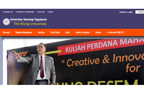 University of Technology, Yogyakarta Website