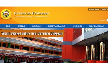 Balikpapan University Website