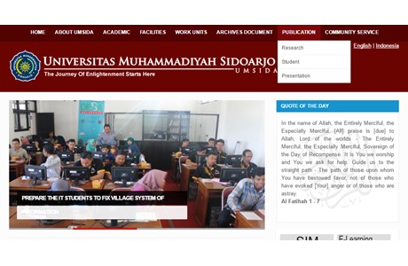 Muhammadiyah University of Sidoarjo Website