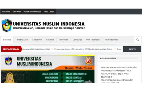 Universitas Muslim Indonesia Website