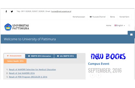 Universitas Pattimura Website