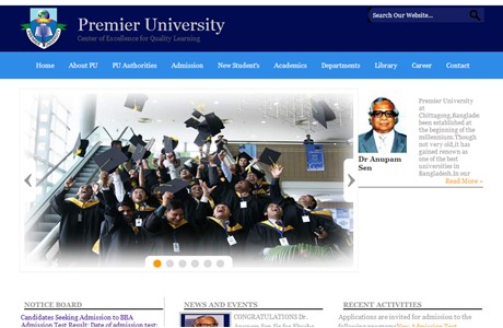 Premier University Website