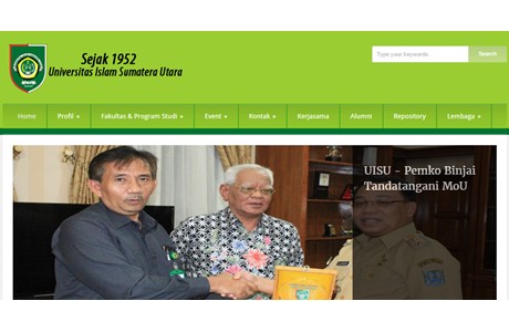 Islamic University of North Sumatra Website
