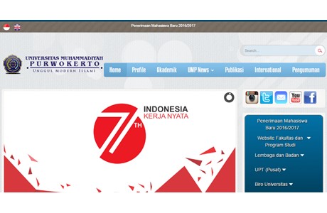 Muhammadiyah University of Purwokerto Website