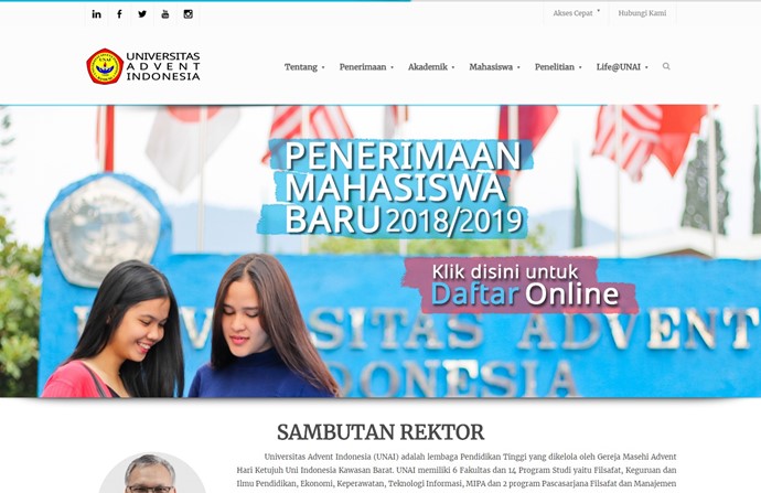 Adventist University of Indonesia Website