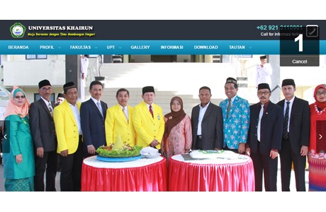 Universitas Khairun Website
