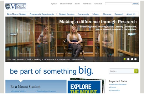 Mount Saint Vincent University Website