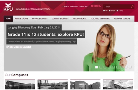 Kwantlen Polytechnic University Website