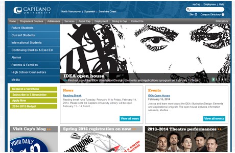 Capilano University Website