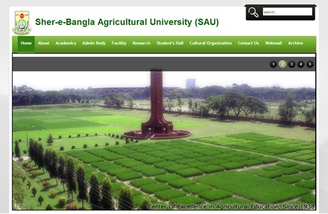Sher-e-Bangla Agricultural University Website