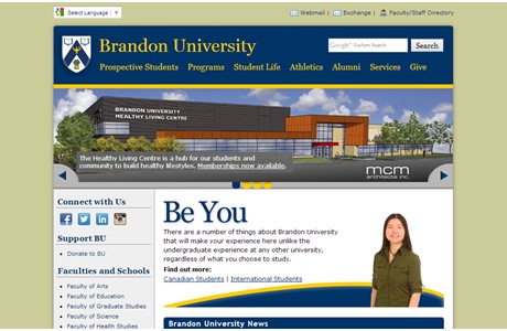 Brandon University Website