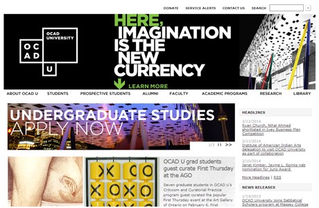 OCAD University Website