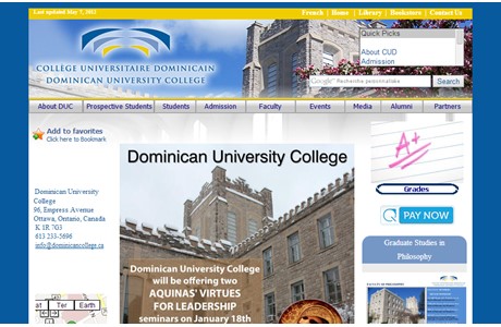Dominican University College Website