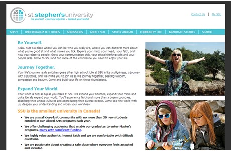 St. Stephen's University Website