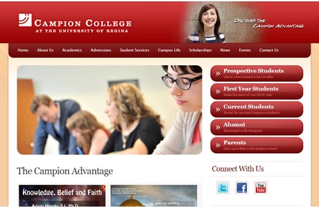 Campion College at the University of Regina Website