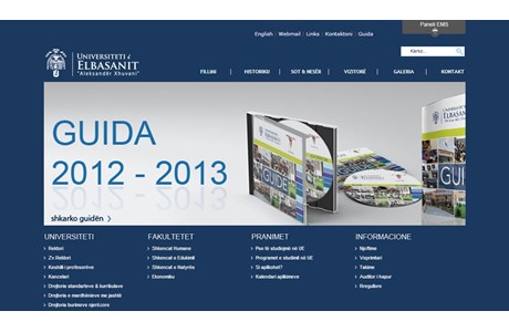 University of Elbasan Website