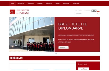 Luarasi University Website
