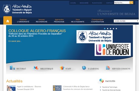 University of Béjaïa Website