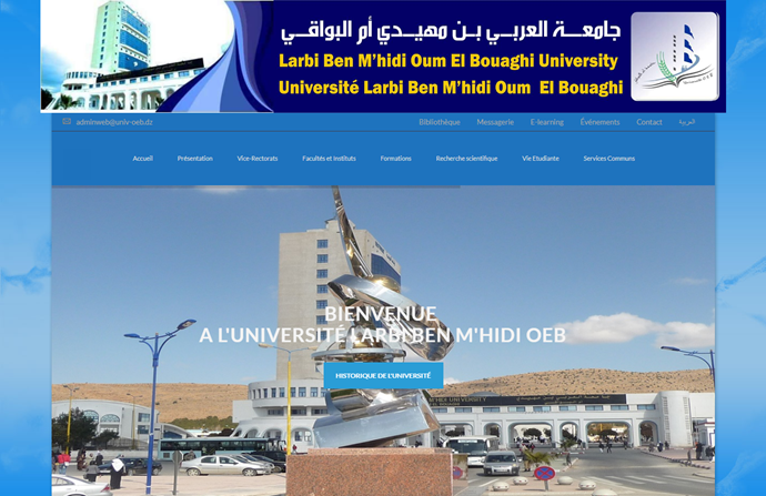 University of Larbi Ben Mhidi Website