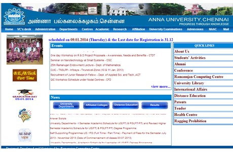 Anna University Website