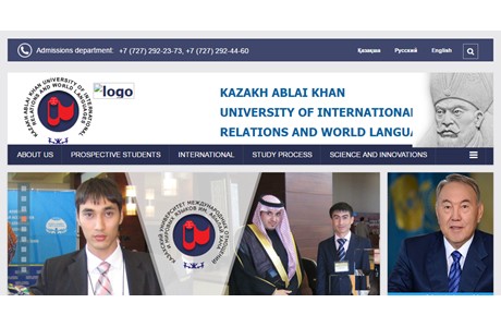 Kazakh University of International Relations and World Languages Website