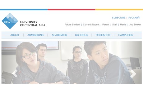 Central-Asia University Website