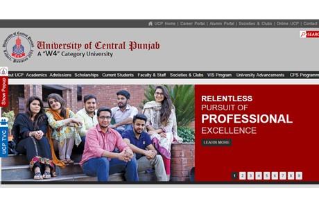 University of Central Punjab Website