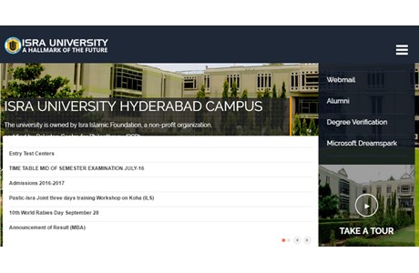 Isra University Website