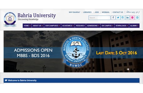 Bahria University Website