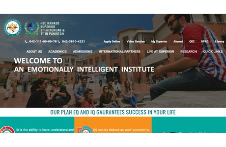 Superior University Website
