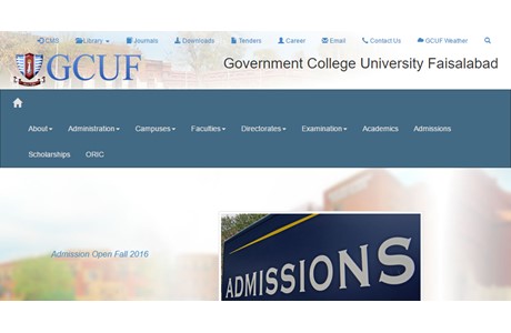 Government College University Faisalabad Website