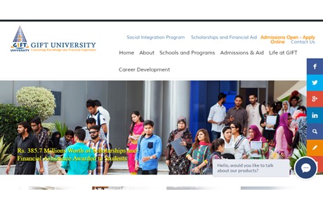 GIFT University Website