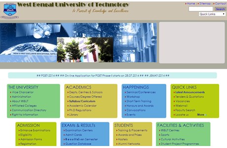 West Bengal University of Technology Website