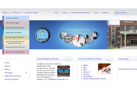 Gandhara University Website