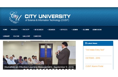 City University of Science & Information Technology Website